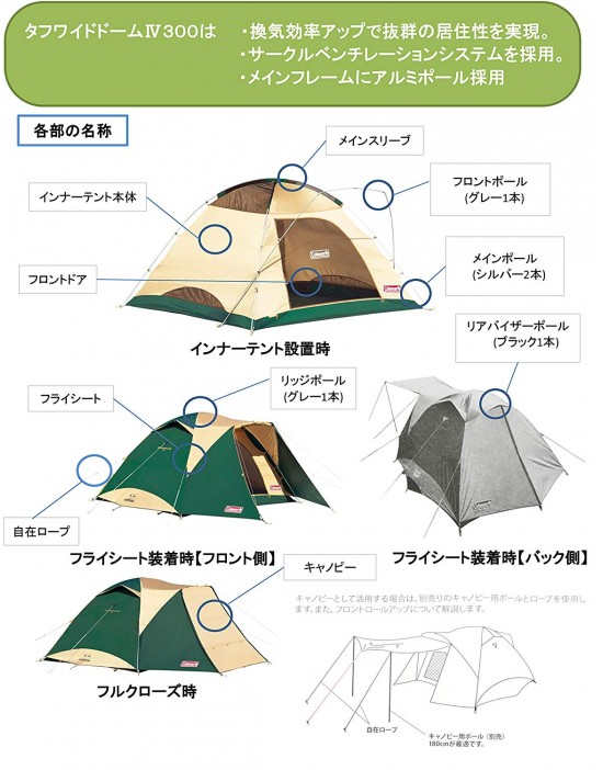 美國 COLEMAN 4-6人透氣圓頂露營帳 (300*300) # CM-17860 2000017860