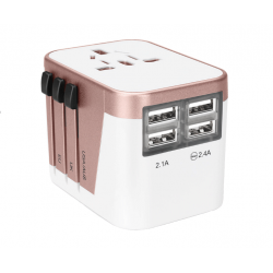 旅行小精靈 全球通用旅行插頭/4 USB 3.5A輸出 旅行小精靈 全球通用旅行插頭/4 USB 3.5A輸出