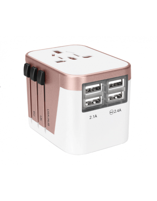 旅行小精靈 全球通用旅行插頭/4 USB 3.5A輸出 旅行小精靈 全球通用旅行插頭/4 USB 3.5A輸出