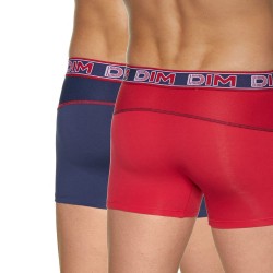 法國DIM-「3D FLEX AIR」系列立體環繞透氣四角褲2件組-紅藍
