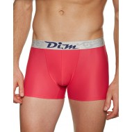 法國DIM「重金時尚」超彈力絲銀四角褲-紅