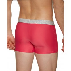 法國DIM「重金時尚」超彈力絲銀四角褲-紅 法國DIM「重金時尚」超彈力絲銀四角褲-紅