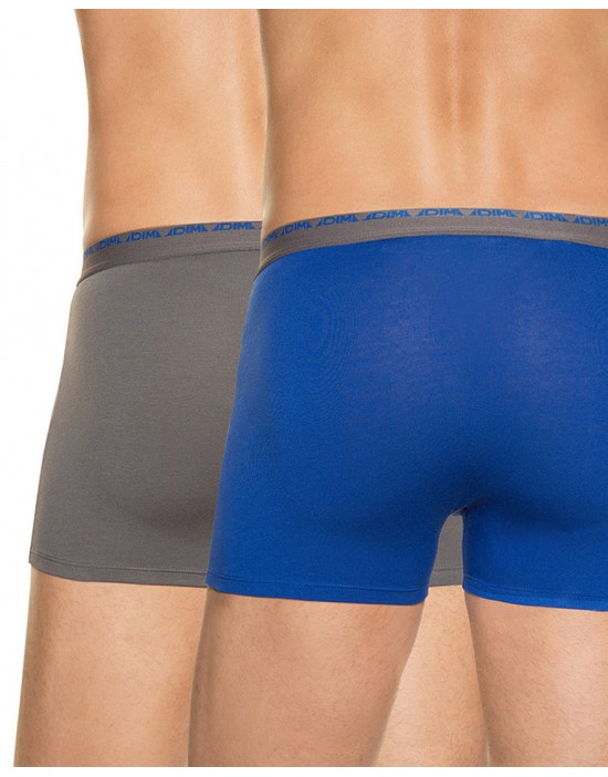 法國DIM-「極限」無縫超矽彈四角褲兩入/組-藍灰 法國DIM-「極限」無縫超矽彈四角褲兩入/組-藍灰