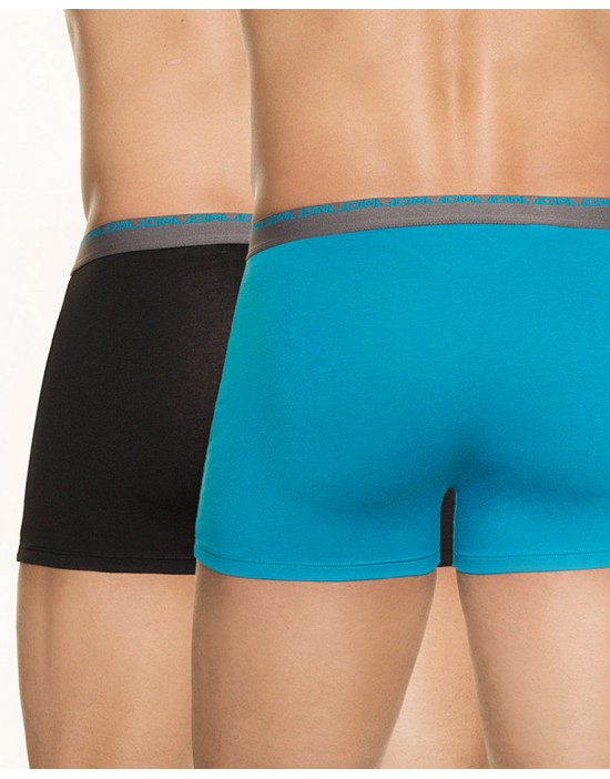 法國DIM-「極限」無縫超矽彈四角褲兩入/組-土耳其藍黑 法國DIM-「極限」無縫超矽彈四角褲兩入/組-土耳其藍黑