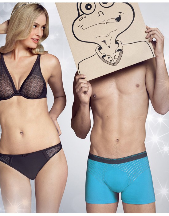 法國DIM-「極限」無縫超矽彈四角褲兩入/組-土耳其藍黑 法國DIM-「極限」無縫超矽彈四角褲兩入/組-土耳其藍黑