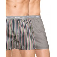 法國DIM-「純棉舒柔」四角褲兩入/組-條紋灰 法國DIM-「純棉舒柔」四角褲兩入/組-條紋灰