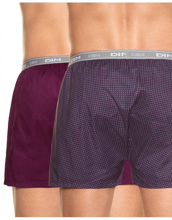 法國DIM-「純棉舒柔」四角褲兩入/組-紫