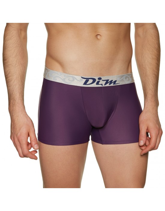 法國DIM「重金時尚」超彈力絲銀四角褲-紫 法國DIM「重金時尚」超彈力絲銀四角褲-紫