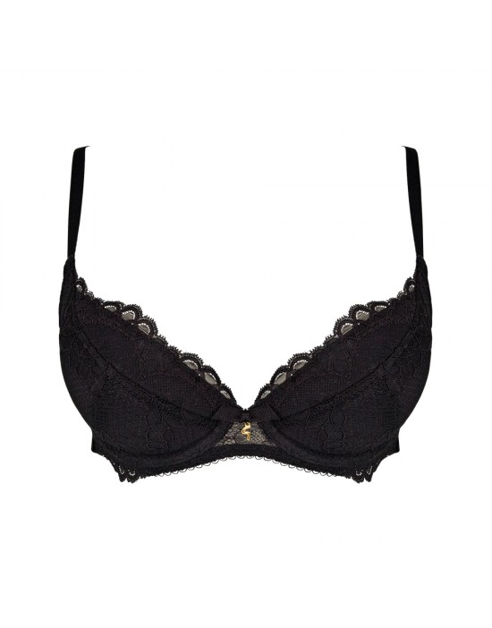 英國GOSSARD-Superboost Lace 集中托高內衣-黑 英國GOSSARD-Superboost Lace 集中托高內衣-黑