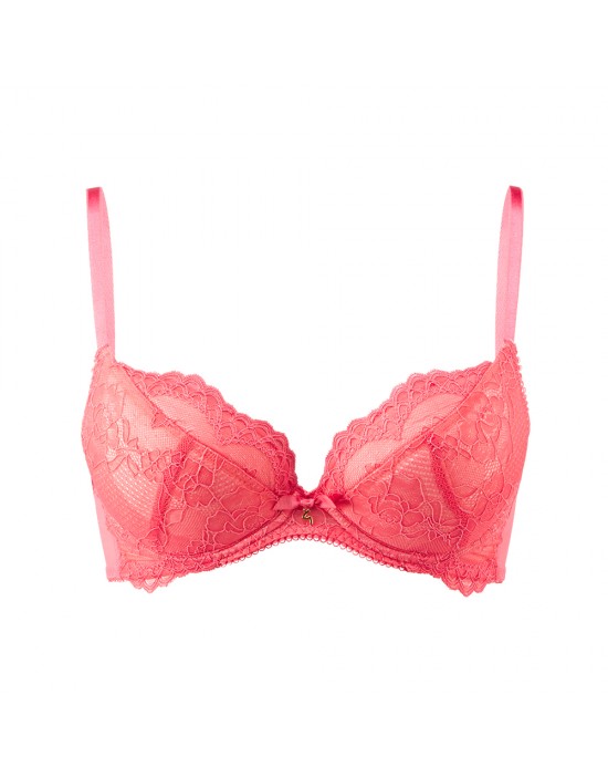 英國GOSSARD-Superboost Lace 集中托高內衣-粉