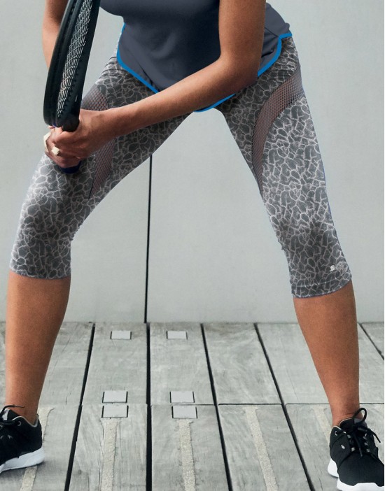 健身七分褲-灰 S066C08U